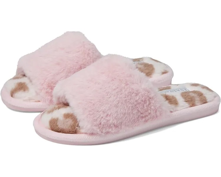 Шлепанцы P.J. Salvage Plush Leopard Slides, розовый