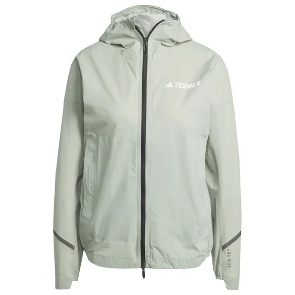 Дождевик Adidas Terrex Women's Terrex Xperior Light Rain, цвет Silver Green