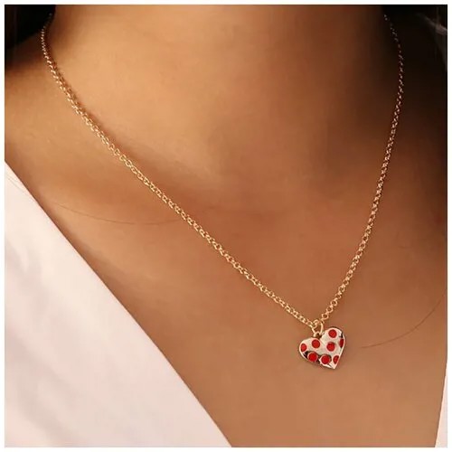 Колье, длина 45 см, желтый, розовый