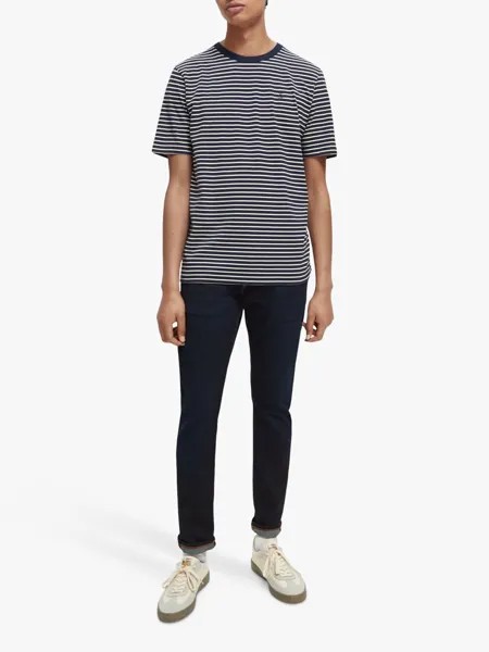Футболка из хлопкового джерси в полоску Scotch & Soda, 0217 — Combo A