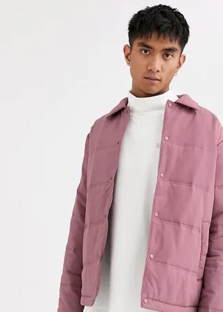 Розовая дутая спортивная куртка Noak-Розовый