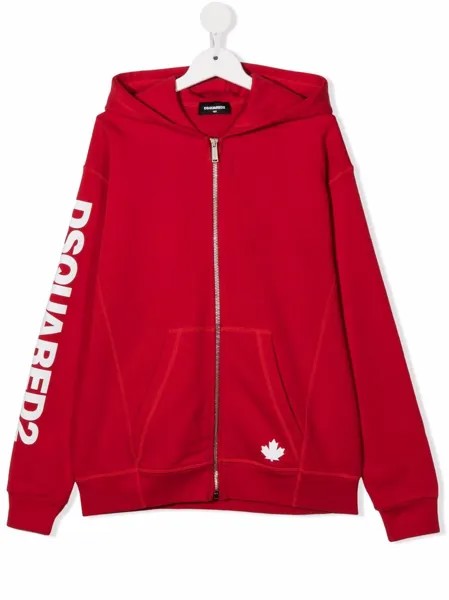 Dsquared2 Kids худи на молнии с логотипом