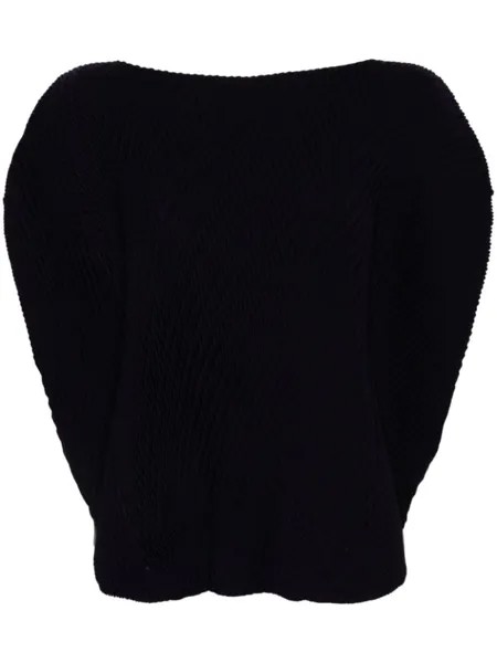 Issey Miyake плиссированный топ, синий