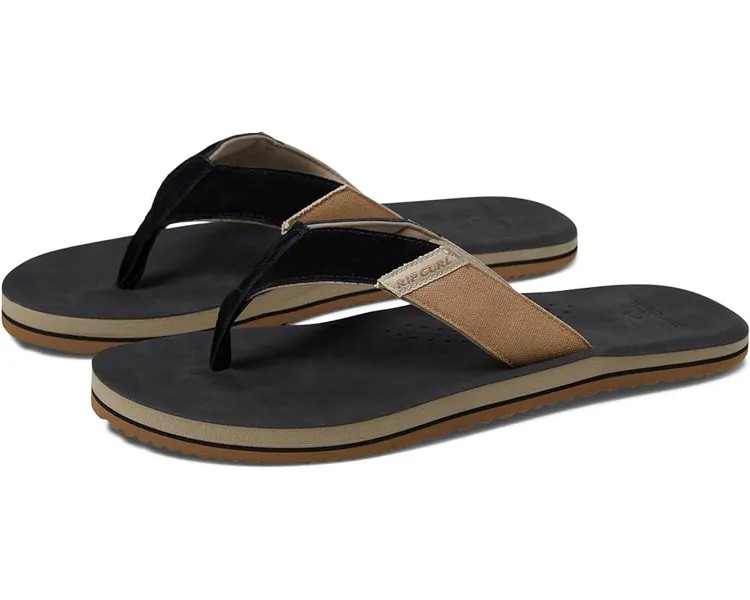 Сандалии Rip Curl Oxford Open Toe Sandal, цвет Black/Tan