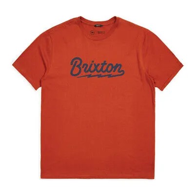 Мужская футболка с рисунком Brixton Dory PRT Tee (Picante) с коротким рукавом