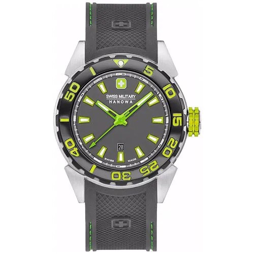 Наручные часы Swiss Military Hanowa Aqua, серый, серебряный