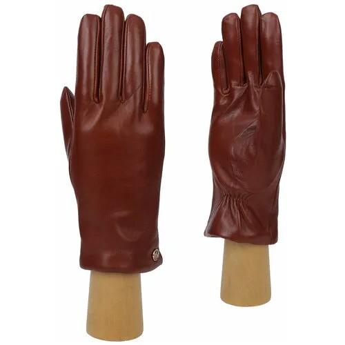 Перчатки FABRETTI, размер 7, коричневый