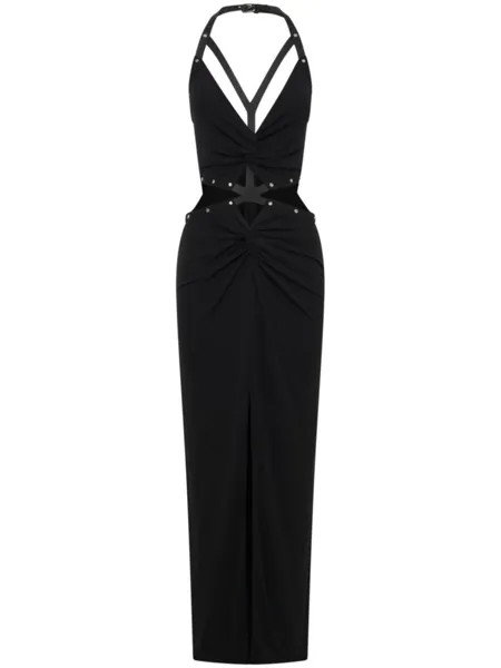 Платье макси с вырезами Dion Lee, черный