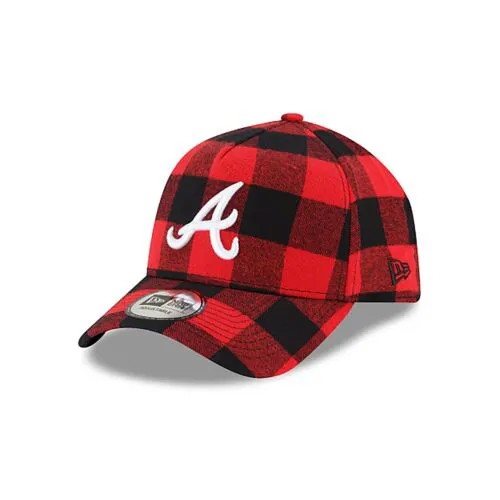 [12593567] Мужская кепка New Era MLB 9Forty Red Flannel Snapback - Atlanta Braves