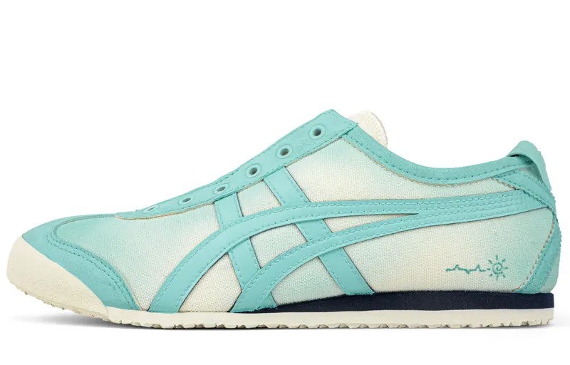 Кроссовки Onitsuka Tiger MEXICO 66 Lifestyle Shoes Unisex Low-top White, зеленый