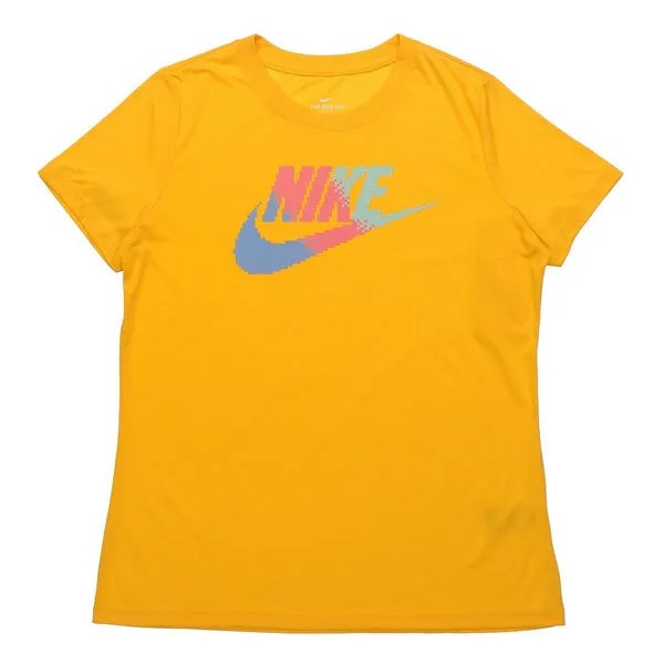 Футболка спортивная с коротким рукавом Nike, желтый