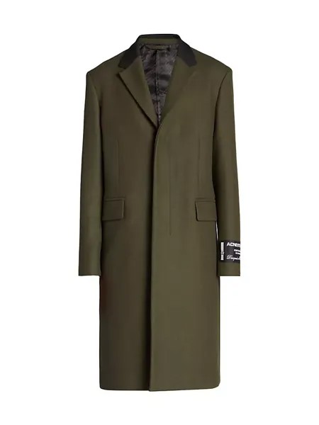 Пальто Orkar из смесовой шерсти Acne Studios, цвет green melange
