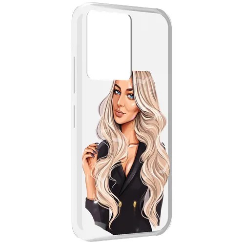 Чехол MyPads Платье-пиджак женский для Infinix Note 12 5G X671 / Note 12 Pro 5G задняя-панель-накладка-бампер