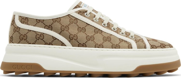 Кроссовки Gucci GG Sneaker 'Interlocking G - Beige', кремовый