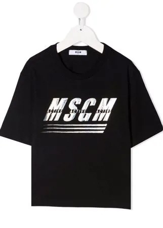 MSGM Kids футболка с логотипом