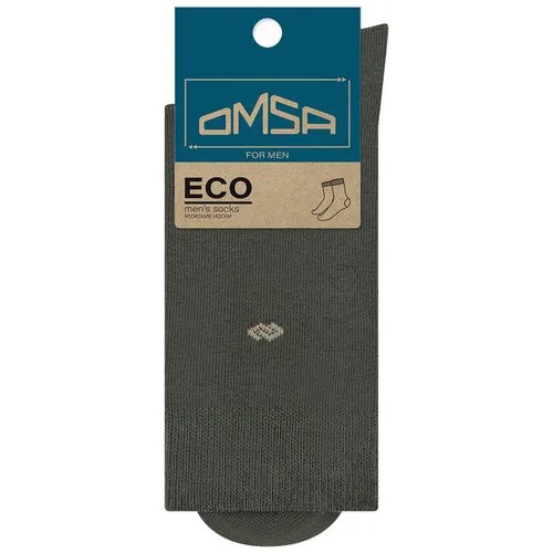 Носки Omsa, размер 42/44, коричневый, хаки, зеленый