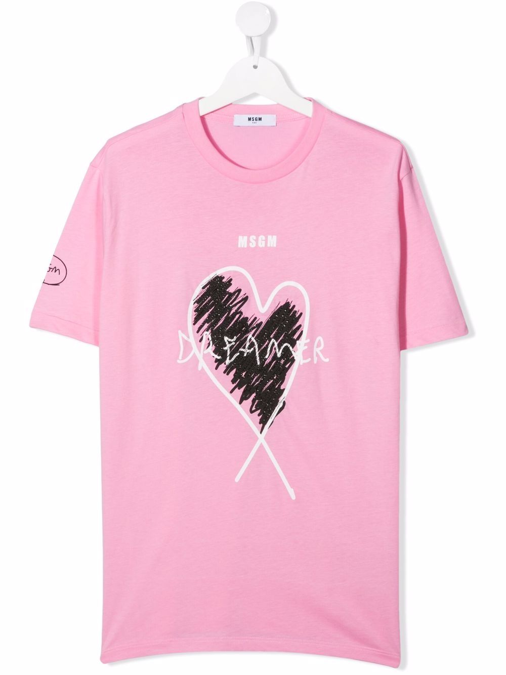 MSGM Kids футболка с надписью Dreamer