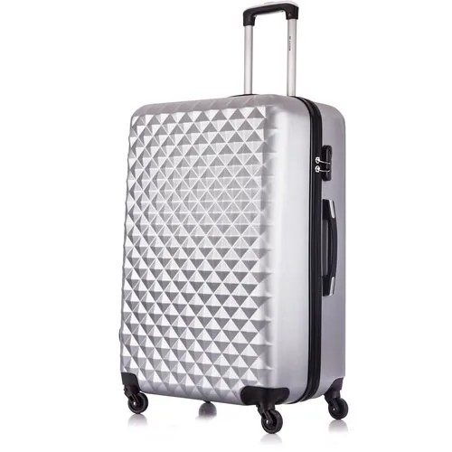 Умный чемодан L'case Phatthaya, 105 л, размер L, серый