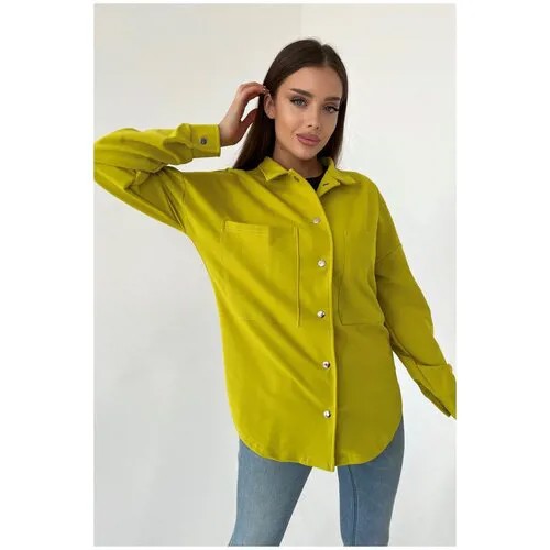 Блуза Натали, размер 48, зеленый
