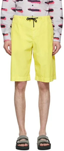 Желтые поплиновые шорты Dries Van Noten