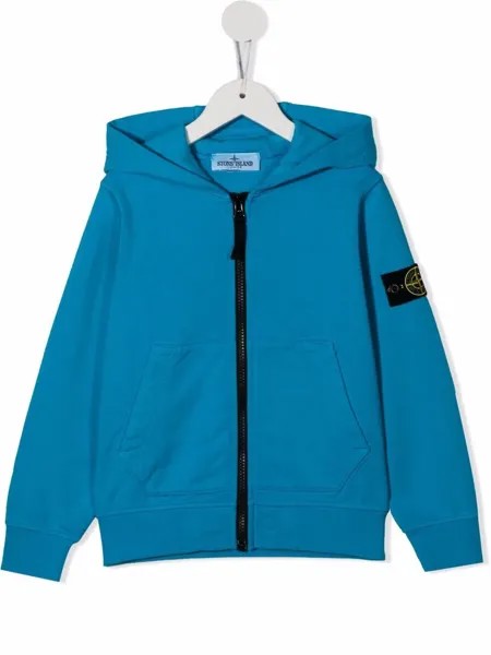 Stone Island Junior куртка на молнии с капюшоном