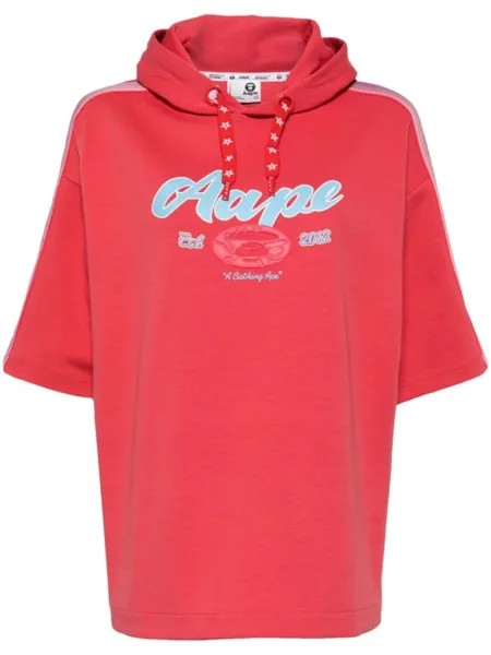 Худи с логотипом AAPE BY *A BATHING APE, розовый