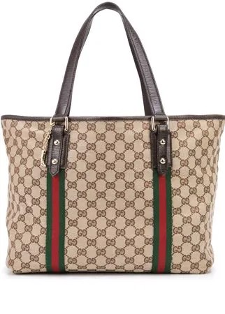 Gucci Pre-Owned большая сумка-тоут Jolicoeur с узором GG Supreme