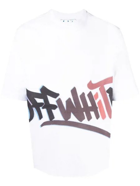 Off-White футболка с логотипом