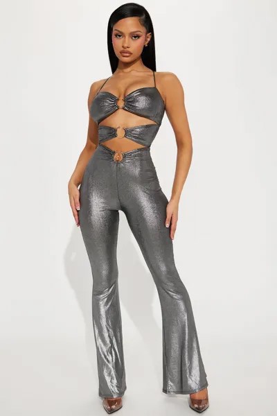 Комбинезон Fashion Nova JPS1289, серебряный
