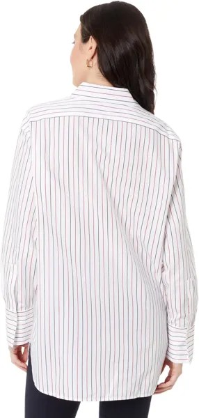 Рубашка Tommy Hilfiger Long Sleeve Duo Stripe Tunic, цвет Red Multi