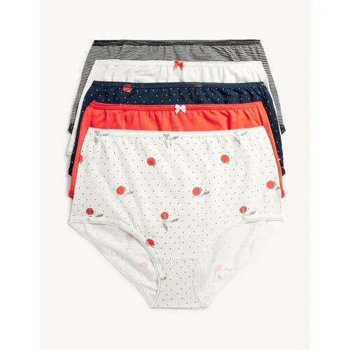 Трусы MARKS & SPENCER, 5 шт., размер UK10, мультиколор