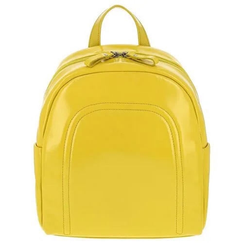 Женский кожаный рюкзак Versado VD234 yellow