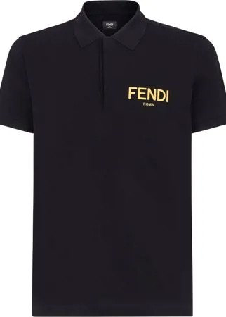 Fendi рубашка поло с логотипом