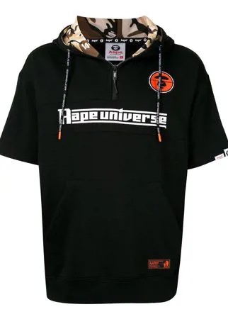 AAPE BY *A BATHING APE® толстовка с капюшоном и короткими рукавами