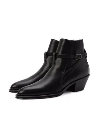 Кожаные ботильоны Saint Laurent