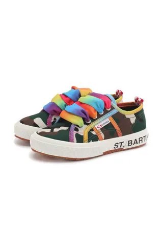 Хлопковые кеды MC2 Saint Barth