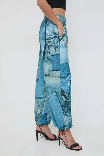 Хлопковые спортивные штаны Versace Jeans Couture, мультиколор
