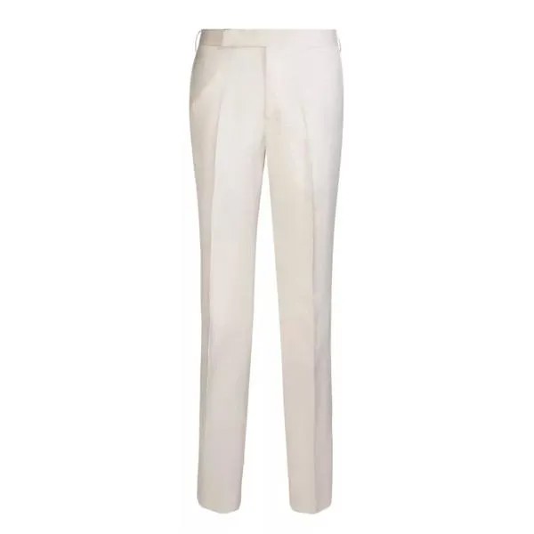 Брюки linen cream trousers Lardini, белый