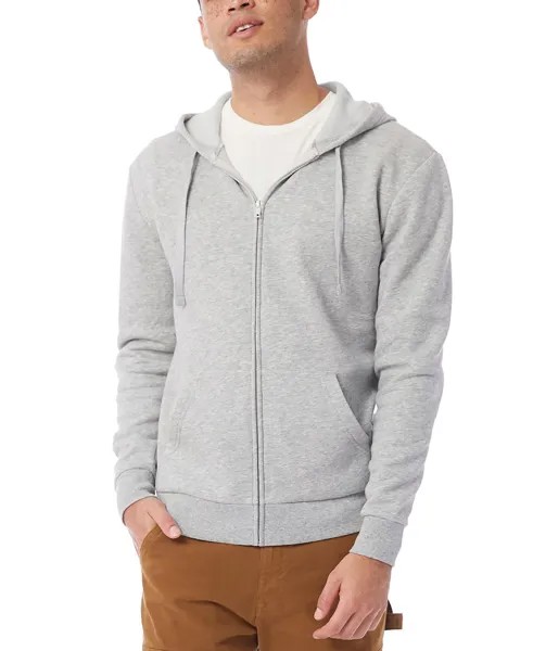 Мужская толстовка с капюшоном eco-cozy на молнии Alternative Apparel, мульти