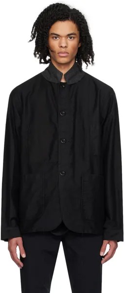 Черная куртка из свободной нити Sacai