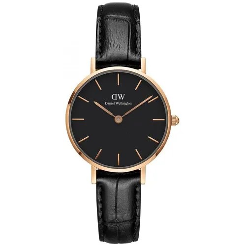 Наручные часы Daniel Wellington, черный, золотой