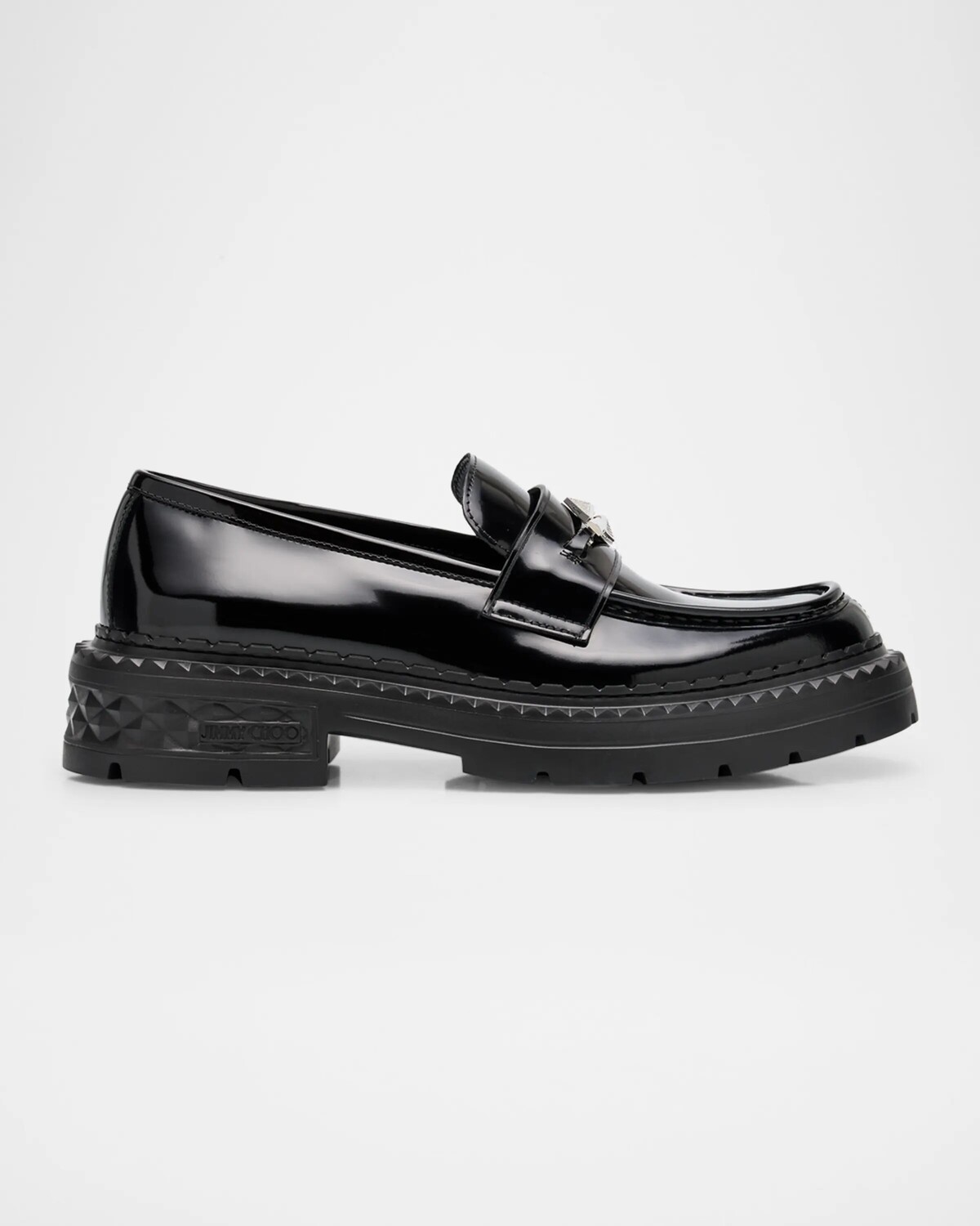 Мужские пенни-лоферы Marlow Jimmy Choo, цвет Black Crystal