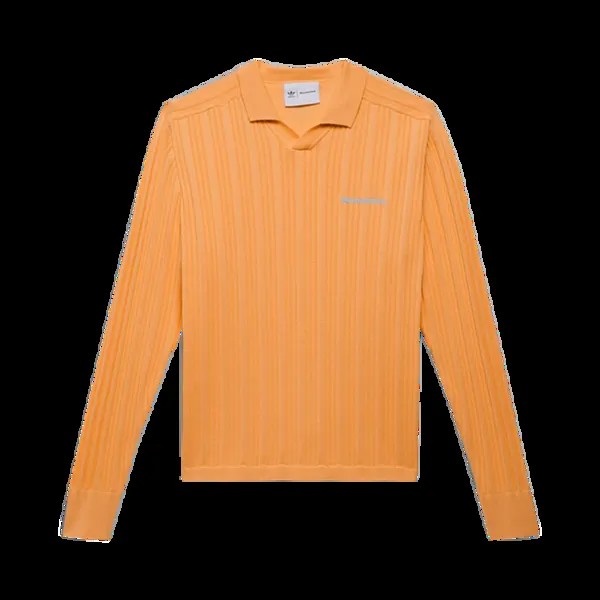 Джерси Adidas adidas x Pharrell Williams Knit Long-Sleeve 'Hazy Orange', оранжевый
