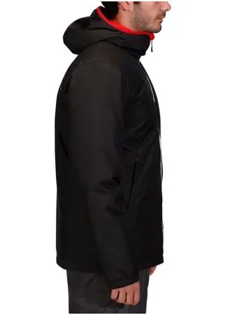 Куртка лыжная мужская черная 100, размер: XS, цвет: Черный/Рубиновый WEDZE Х Декатлон