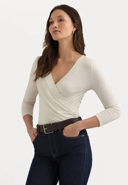 Топ с длинными рукавами ALAYJA 3/4 SLEEVE Lauren Ralph Lauren, цвет mascarpone cream