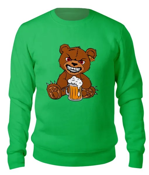 Футболка женская Printio ?happy bear? зеленая 2XL