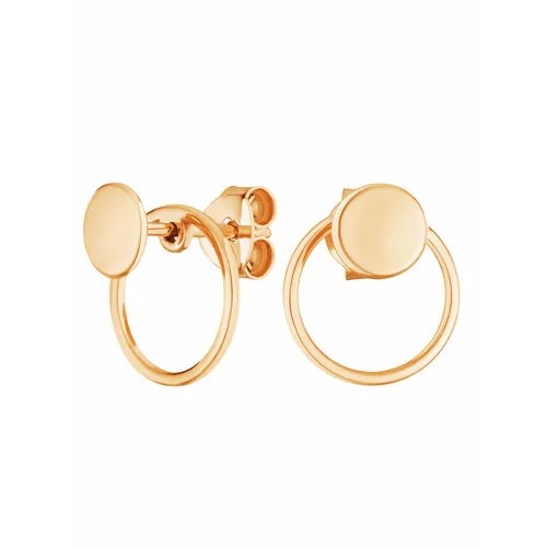 Серьги Ювелир Карат, серебро, 925 проба, золочение, , золотистый