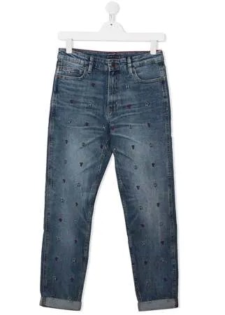 Tommy Hilfiger Junior джинсы с вышитым логотипом