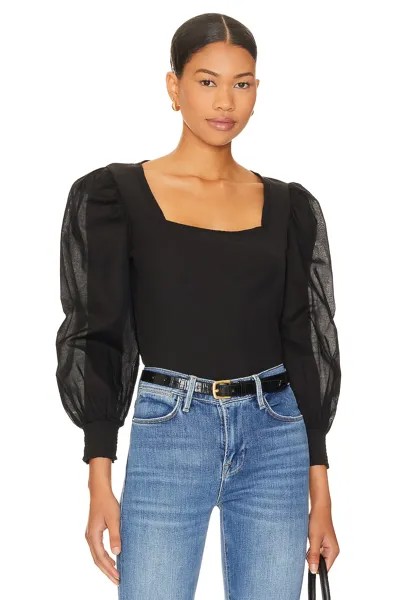 Футболка Nation LTD Laura Square Neck Femme, цвет Jet Black