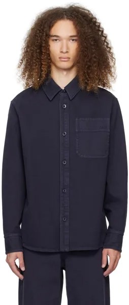 Темно-синяя рубашка Basile A.P.C., цвет Dark navy